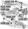HONDA 52210SHJA00 Bush, control arm mounting